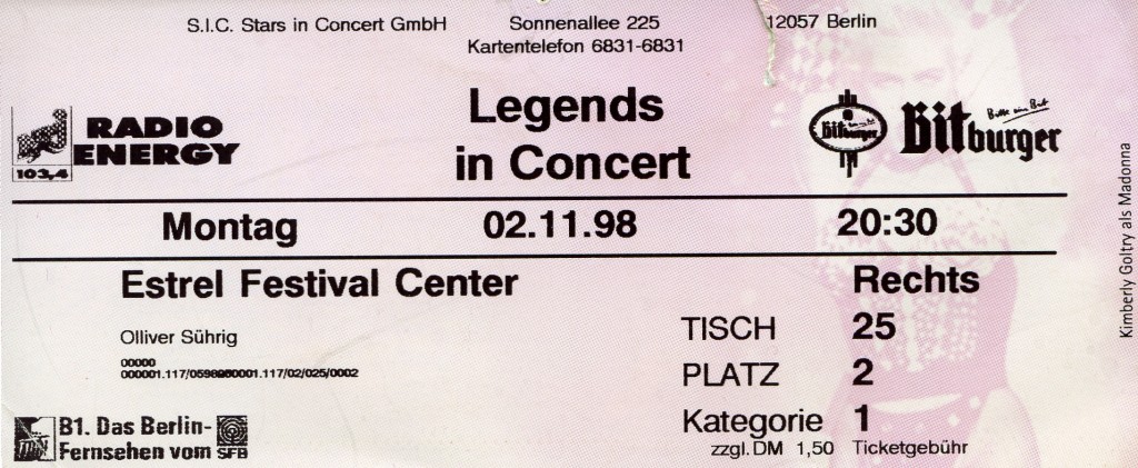 Legends in Concert 1998